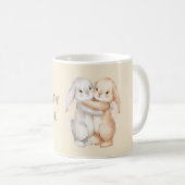 Mug Some Bunny Loves You Rabbits Hugging (Devant droit)