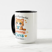 Mug Someone Cares (Not Me) Funny Cat Coworker (Devant gauche)