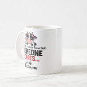 Mug Someone Cares (Not Me) Funny cow Coworker (Devant gauche)
