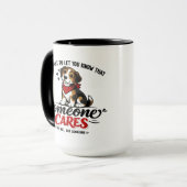 Mug Someone Cares (Not Me) Funny dogCoworker (Devant gauche)