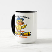 Mug Someone Cares (Not Me) Funny duck Coworker (Devant gauche)