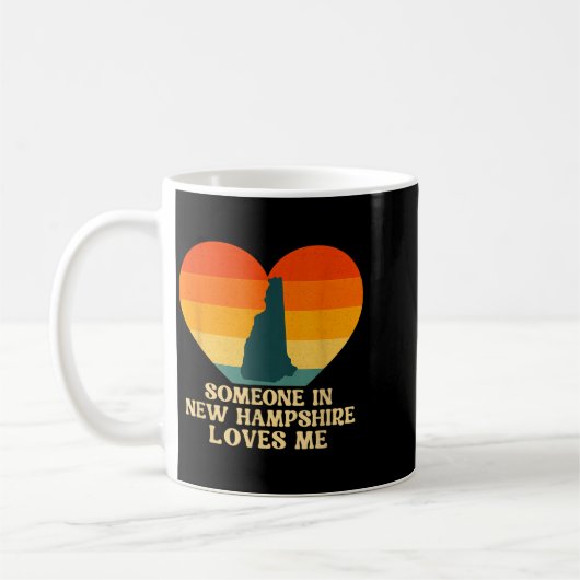 Mug Someone In New Hampshire Loves Me Nh Us State Retr (Gauche)