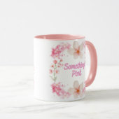 Mug "Something Pink" – Élégant mariage rose poudré (Devant droit)
