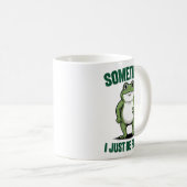 Mug Sometimes I Just Be Farting Frog Christmas Funny F (Devant droit)