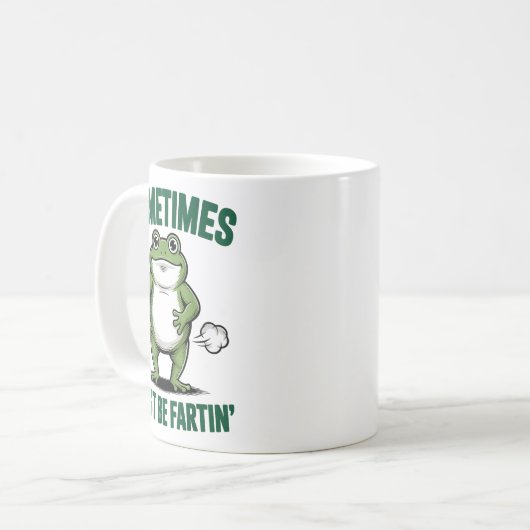 Mug Sometimes I Just Be Farting Frog Christmas Funny F (Devant gauche)