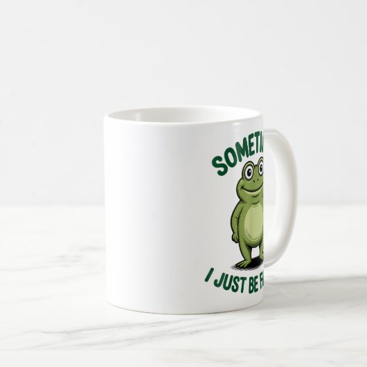 Mug Sometimes I Just Be Farting Frog Christmas Funny F (Devant droit)