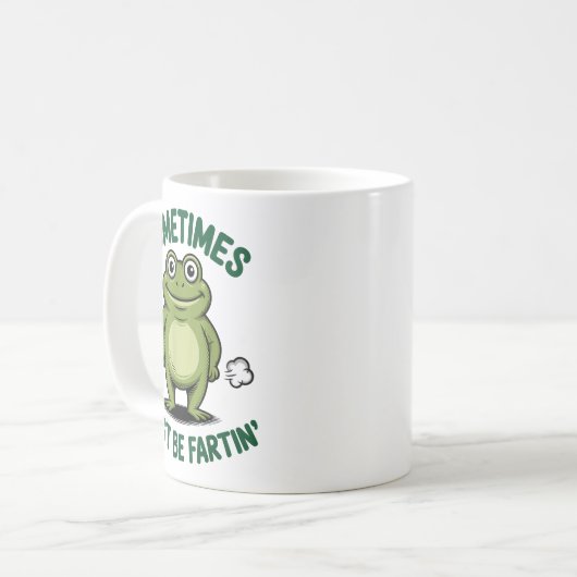 Mug Sometimes I Just Be Farting Frog Christmas Funny F (Devant gauche)