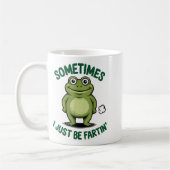 Mug Sometimes I Just Be Farting Frog Christmas Funny F (Gauche)