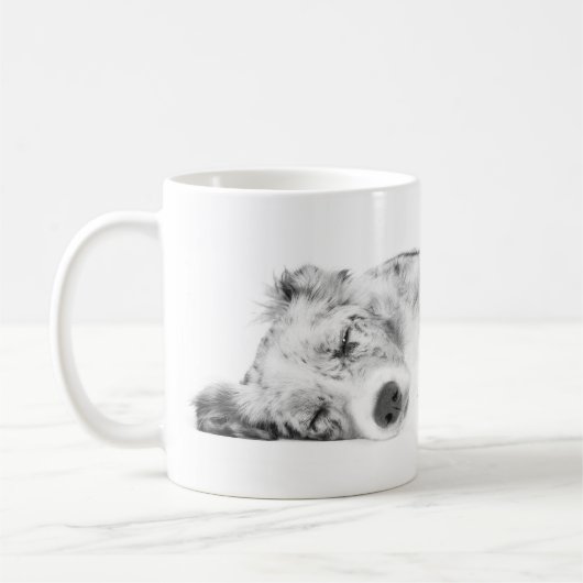 Mug Sommeil de border collie (Gauche)