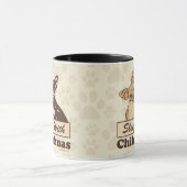 Mug Sommeils avec le chien mignon de chiwawas (Centre)