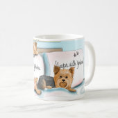 Mug Sommeils avec Yorkies par Catia Cho (Devant droit)