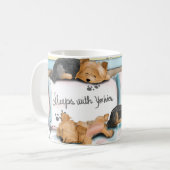 Mug Sommeils avec Yorkies par Catia Cho (Devant gauche)