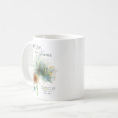 Mug Son Amour Endure Pour Toujours Psaume 136 Verse Éc (Devant gauche)
