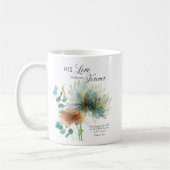 Mug Son Amour Endure Pour Toujours Psaume 136 Verse Éc (Gauche)