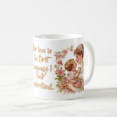 Mug Son Amour Était Ma Première Langue" Citation - Mod (Devant droit)