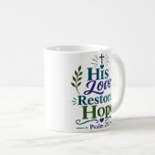 Mug Son Amour Restaure L'Espoir Citation Religieuse D' (Devant droit)
