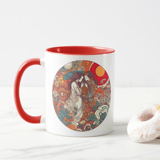 Mug Son Amour, Son Chemin (Avec donut)