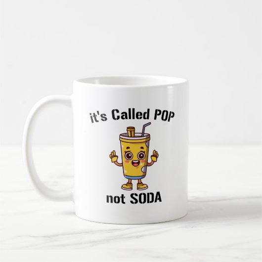 Mug Son Appelé Pop Not Soda (Gauche)