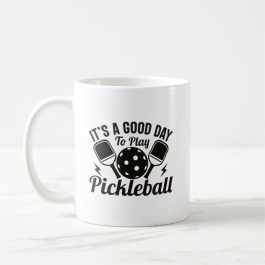 Mug Son Bon Jour Pour Jouer Au Pickleball (Gauche)