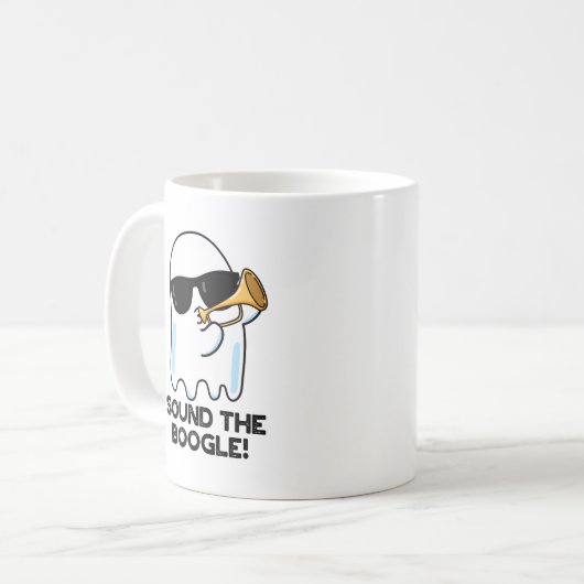Mug Son Boogle Funny Ghost Bugle Pun (Devant gauche)