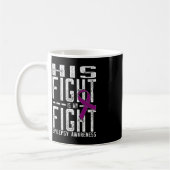 Mug Son combat est Mon combat Conscience de l'épilepsi (Gauche)