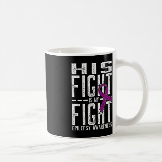 Mug Son combat est Mon combat Conscience de l'épilepsi (Droite)