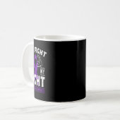 Mug Son combat est Mon combat Conscience du cancer du  (Devant gauche)