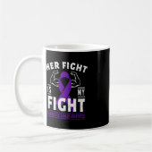 Mug Son combat est Mon combat Conscience du cancer du  (Gauche)