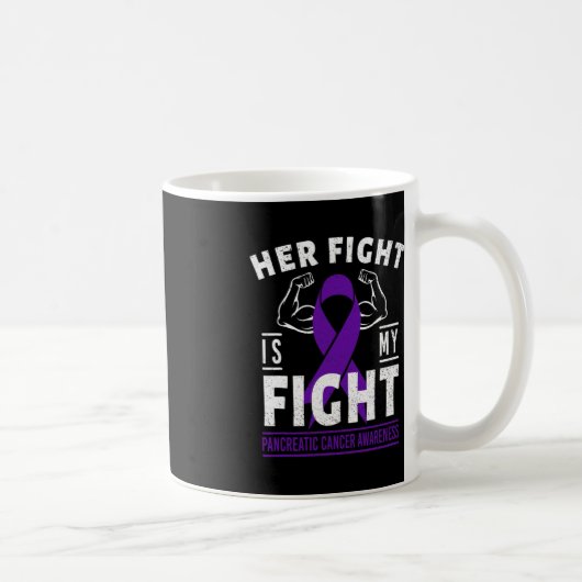 Mug Son combat est Mon combat Conscience du cancer du  (Droite)