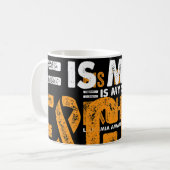 Mug Son combat est mon combat Leucémie Sensibilisation (Devant gauche)