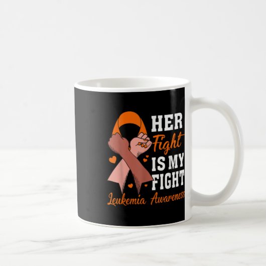 Mug Son combat est mon combat Sensibilisation à la leu (Droite)