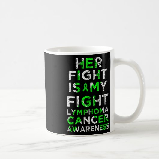 Mug Son combat est mon combat Sensibilisation au cance (Droite)