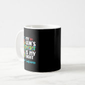 Mug Son combat est mon combat Sensibilisation et souti (Devant gauche)
