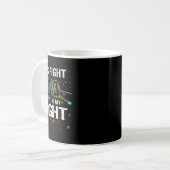 Mug Son Combat Est Mon Combat Sensibilisation sur l'au (Devant gauche)