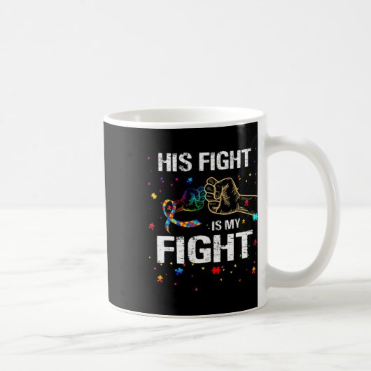 Mug Son Combat Est Mon Combat Sensibilisation sur l'au (Droite)
