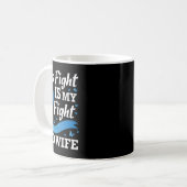 Mug Son combat est mon combat T1d Femme Sensibilisatio (Devant gauche)