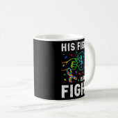 Mug Son Combat Est Mon Puzzle Fist Sensibilisation sur (Devant droit)