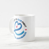 Mug Son combat est notre combat – Sensibilisation au d (Devant gauche)