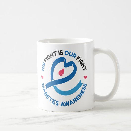 Mug Son combat est notre combat – Sensibilisation au d (Droite)