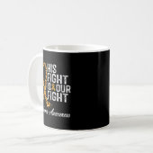 Mug Son Combat Est Notre Lutte Contre La Leucémie (Devant gauche)