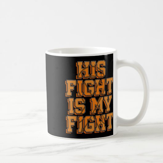 Mug Son Combat Ma Lutte Crps Sensibilisation Orange Ri (Droite)
