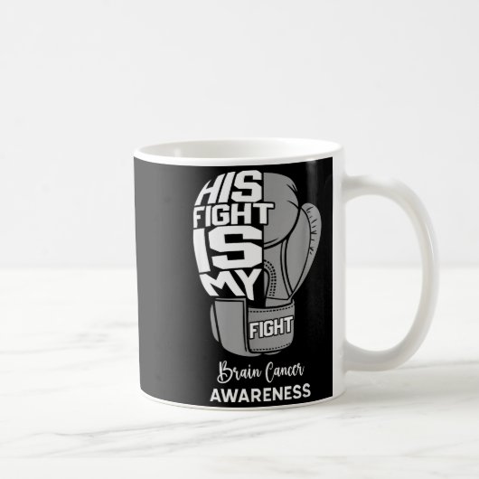 Mug Son combat mon combat mois de sensibilisation au c (Droite)