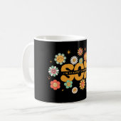 Mug SON Flower Shirt, Cute Floral SON Tee (Devant gauche)