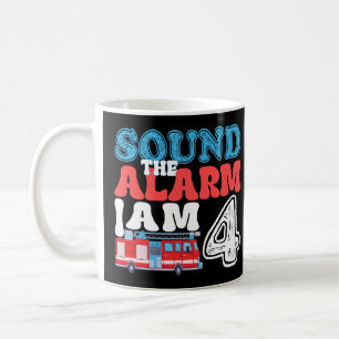 Mug Son L'alarme Je suis 4 Funny 4th Birthday Kids