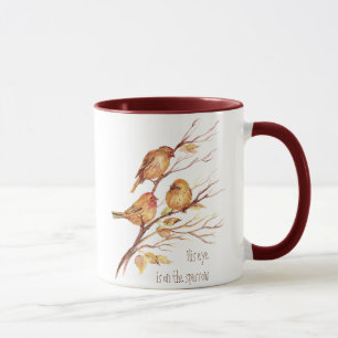 Mug Son oeil est sur le Bruant, Inspiration, Oiseau