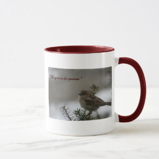 Mug "Son oeil est sur le moineau "