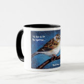 MUG SON OEIL EST SUR LE MOINEAU : ILLUSTRATION, (Devant gauche)