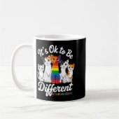Mug Son Ok Pour Être Différent Puzzle De Chat Mignon A (Gauche)