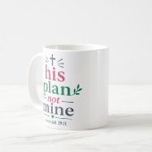 Mug Son Plan Pas Le Mien Citation D'encouragement De L (Devant gauche)