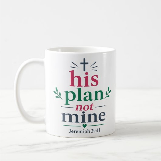 Mug Son Plan Pas Le Mien Citation D'encouragement De L (Gauche)